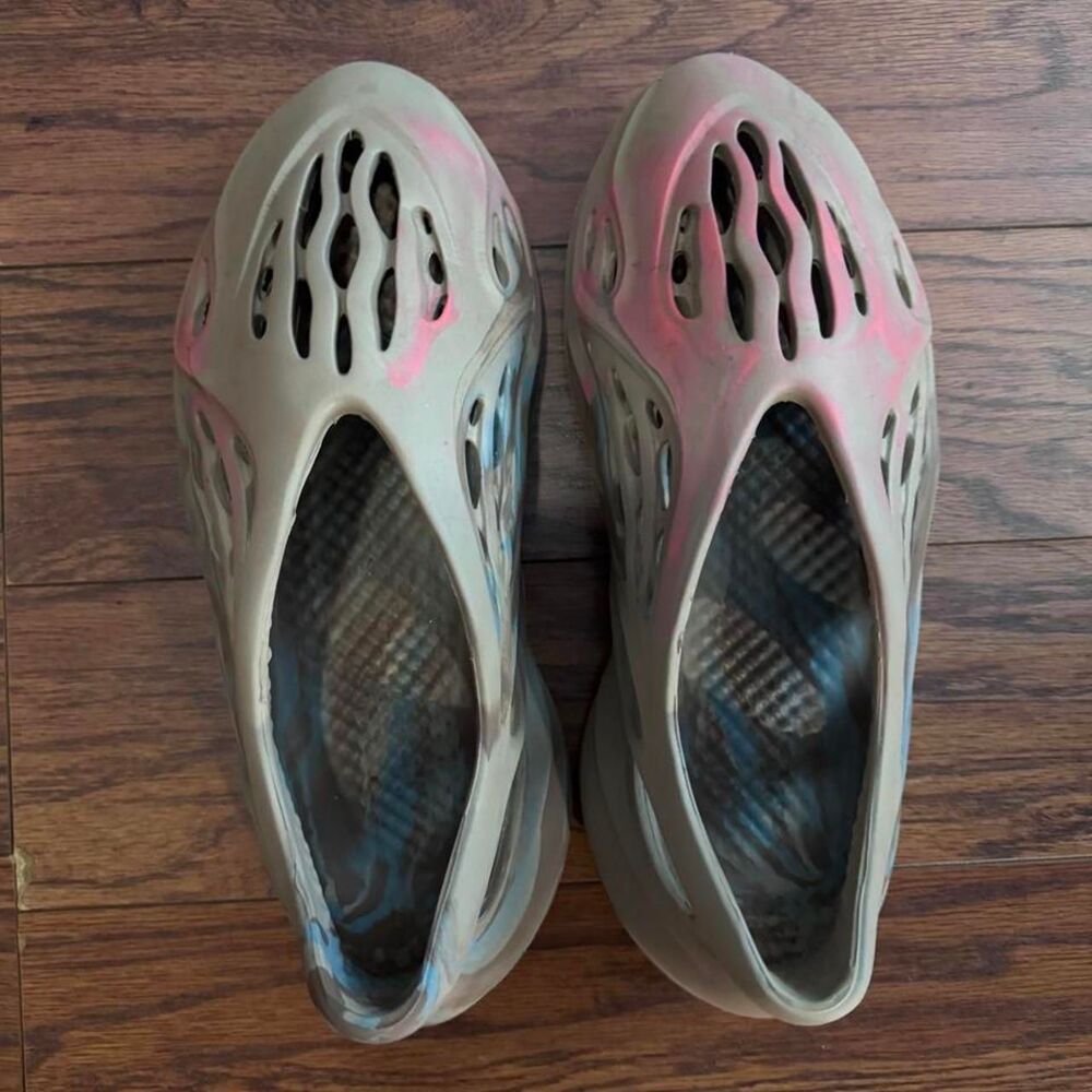 adidas Yeezy Foam Runner Men’s 12.5 Beige/Pink Slip-On Breathable
